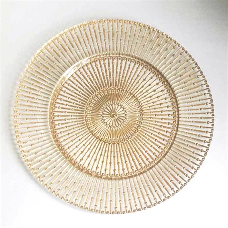 glass charger plate 1 Wholesale glass charger plate PZ-055 product photo